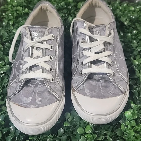 Silver Patterned Sneakers - Picture 8 of 8